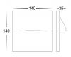 Lisca Aluminium Black Square LED Step or Wall Light IP65